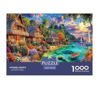 Tahiti Puzzle 1000 Pièces pour Tous Âges - Jeu Éducatif en Papier Recyclé, Défi Et Décoration pour La Maison 70x50cm/1000pcs