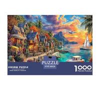 Tahiti Puzzle 1000 Pièces pour Tous Âges - Jeu Éducatif en Papier Recyclé, Défi Et Décoration pour La Maison 38x26cm/1000pcs