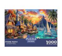 Tahiti Puzzle 1000 Pièces pour Tous Âges - Jeu Éducatif en Papier Recyclé, Défi Et Décoration pour La Maison 38x26cm/1000pcs