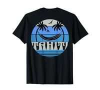 Tahiti - Vie de la Polynésie française, palmiers et hamac de plage T-Shirt