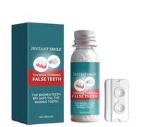 TAHJOS Kit de Prothèse Dentaire Temporaire - Fausses Dents Malléables pour Usage Domestique, + Plaque de Mélange Incluse - 1 Pièce