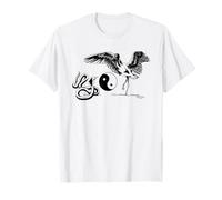 Tai Chi Chuan Pose de la grue blanche Arts martiaux chinois T-Shirt