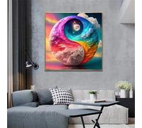 Tai Chi coloré Puzzle 300 Pièces pour Adultes, 35x35cm Puzzles Classiques 300 pièces, DIY Activité Familiale Jigsaw Puzzle Jeux, Unique Décoration Murale de la Maison Cadeau