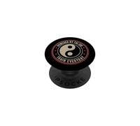 Tai Chi Débutant Drôle Dire Yin/Yang Design PopSockets PopGrip Adhésif