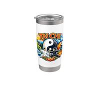 Tai Chi, feu et eau Gobelet isotherme en acier inoxydable double paroi