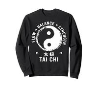 Tai Chi Flow Balance Strength Yin Yang Arts Martiaux Sweatshirt