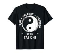 Tai Chi Flow Balance Strength Yin Yang Arts Martiaux T-Shirt