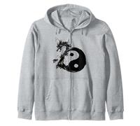Tai Chi Flow State Tao Yin Yang Dragon Lunaire Nouvel an Sweat à Capuche