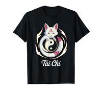 Tai Chi Kitsune Fox Spirit Yin Yang Symbole d'énergie Mystique T-Shirt
