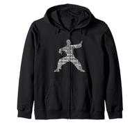 Tai Chi Méditation Arts Martiaux Zen Balance Sweat à Capuche
