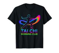 Tai Chi Morning Club Sunrise Flow Ruban Art pour Adultes Calme T-Shirt