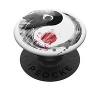 Tai Chi Yin Yang Cinq Éléments Bagua Chinois Wushu Feng Shui PopSockets PopGrip Adhésif