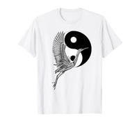 Tai Chi Yin Yang Grue croquis T-Shirt