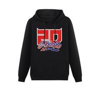 TAI DU Fabio Quartararo El Diablo World Motorcycle Rider Black Printing Graphic Mens Sweatshirts Unisex Hooded XL