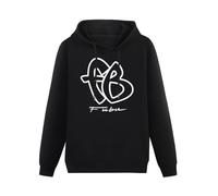 TAI DU Fubu FB Big Logo 90S Black Printing Graphic Mens Sweatshirts Unisex Hooded M