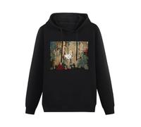 TAI DU Mike Shinoda Post Traumatic Vinyl CD Cover Black Printing Graphic Mens Sweatshirts Unisex Hooded L