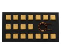 TAI-HAO Caoutchouc TPR Rétroéclairé Double Shot - 18 touches (orange fluo)