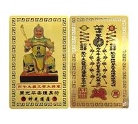 Tai Sui Cartes de bénédiction 2026 - Articles de Collection Or Chinois Portables - Carte de Protection Chinoise Année Chevale - Pour Hommes Femmes Famille Mère Père Grand-Mère Femme Fille