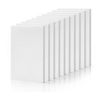 TAIANJI Lot de 10 planches de mousse de polystyrène haute densité de 20 mm d'épaisseur - Panneaux de mousse rectangulaires pour bricolage, architecture, modélisation (blanc)