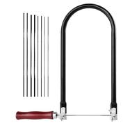 TAIANJI Lot de 10 scies à chantourner - Pour métal et bois - Avec 8 lames de scie (4#6#8#10#) - Coupe précise - Petites lames de scie à chantourner pour le travail du bois et l'artisanat