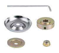 TAIANJI Lot de 5 accessoires de tondeuse à gazon - Lame de débroussailleuse - Kit universel - Adaptateur de rechange en métal - Avec boîte