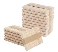 TAICHEUT Lot de 1 600 mini bâtonnets de glace en bois naturel de 65 x 10 x 2 mm, bâtonnets de crème glacée en bois naturel pour loisirs créatifs