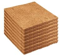 TAICHEUT Lot de 15 doublures de nidification en fibre de coco de 30,5 x 30,5 cm, tapis de literie pour poulailler, fournitures de volaille pour poules pondeuses d'œufs (marron)