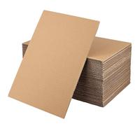 TAICHEUT Lot de 50 feuilles de carton A4, 30 x 21 x 0,3 cm, rectangulaires, 3 couches épaisses, en carton ondulé, marron, pour envoi, emballage