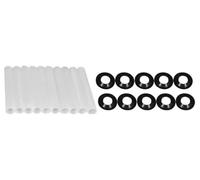 TAICHEUT Lot de 60 manchons silencieux pour charnière de porte de garage de 80 mm, joints d'écrou d'arbre compatibles avec les roulements silencieux de porte de garage