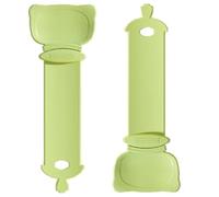 Taicols 2pcs Cat Strip Feeder,cat Spoon,happy Spoon for Cat Treats,cat Treat Spoon Squeeze,cat Strip Feeding Squeeze Plastic Spoon,New Multi Functional Pet Spoons Cat Feeder (vert)