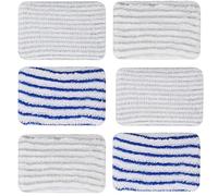Taicols 6 Pièces Tampons Lavable en Microfibre pour,Lingette Pour Steam Power, Chiffon Pour,Clean and Steam Accessoires, Serpillere Balai Vapeur pour Clean & Steam ZR850002 ZR005801 ZR005804