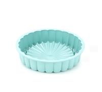 Taicols 8 Pouces Moule à Gâteau Rond en Silicone AntiadhéSif Moule à Gateau Charlotte Réutilisable Moule à Gâteau Cannelé pour Cheesecake Brownie Tartes Flan Quiche,Cheesecake,Chocolat