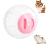 Taicols Boule d'exercice de Hamster, Balle Portatif pour Courir Jogging Sport, Gerbille Animal de Compagnie (Rose)