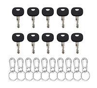 Taicols Lot de 20 clés de rechange pour engins de chantier, clés de rechange pour mini pelleteuse, chargeuse sur pneus, 14603, chariots élévateurs, chargeuses sur pneus