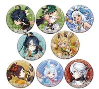 TaiCy Genshin Impact Badge Double Flash - Badges de personnage en émail de 5,8 cm, épingles et broches pour collectionneurs(Badge-2)
