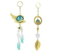 TaiCy Porte-clés Vision des personnages de jeu, Kunikuzushi et Venti Vision, porte-clés Cosplay Accessoires pendentif, Porte-clés Venti, L