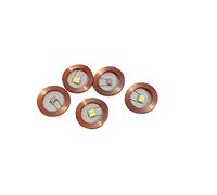 Taidacent Lot de 5 ampoules LED sans fil à induction et bobine haute puissance sans fil pour micro modélisation décoration Gundam (1 W, blanc pur)