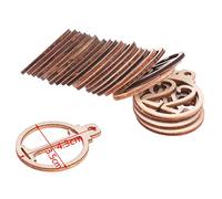 Taidda 25 Pièces en Bois étiquettes de Calendrier de l' de Noël, Décorations de Pendentif d'arbre de Noël avec Chiffres Arabes, Idéales pour les étiquettes Cadeaux de Calendrier de Bricolage Fait