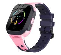 Taidda 4G Enfants Smartwatch Téléphone sécurité Conception SOS Caméra Montre Intelligente pour Enfants Bleu et Rose 2 Pack (Pink)