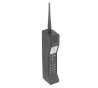 Taidda Accessoire de Téléphone Portable en Brique Vintage des Années 80 et 90, Réplique Authentique avec un Design Classique pour une Décoration Intérieure Nostalgique en Plastique (BLACK)