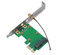 Taidda Adaptateur Réseau PCI-E Riser Card à Déflecteur élevé pour Mini PCI-E vers, Installation Facile pour Ordinateur de Bureau, Prise en Charge 3,3 V et 5 V