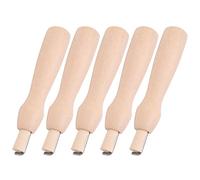 Taidda Aiguilles à Feutrer Lot de 5 Aiguilles à Piquer en Acier avec Manche en Bois Durable pour Kit D'outils de Feutrage Sec et Humide pour L'artisanat de la Laine de Bricolage, Parfait pour les
