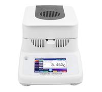 Taidda Analyseur d'humidité Halogène, capacité 120 G, lisibilité 0,002 G, avec écran Tactile 5 Pouces et Interface RS232, pour la des Aliments Recherche Laboratoire (Prise UE 220V)