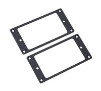 Taidda Anneaux de Cadre de Micro Humbucker Stables en Métal pour Guitares électriques, Pièces de Rechange de Bricolage pour Guitaristes, 2 Pièces Argentées 3,62 X 1,81 Pouces, pour les Amateurs de
