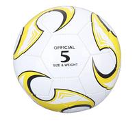 Taidda Ballon de Football en PVC Durable de Taille 5 pour Les Compétitions et L'entraînement, Jeu Officiel en Plein Air pour Les Jeux et Les Examens (Yellow)