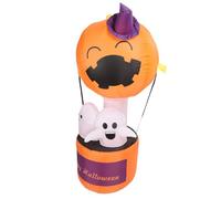 Taidda Ballon Fantôme Gonflable de 1,8 M, Décoration D'Halloween éclairée par LED pour Fête dans le Jardin, avec Ventilateur intégré et Polyester Résistant à L'eau (Prise UE 220-240v)