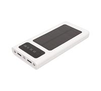 Taidda Banque D'énergie Solaire 20000mAh, Double Ports de Sortie, Chargeur de Téléphone Portable pour Les Appareils électroniques (White)