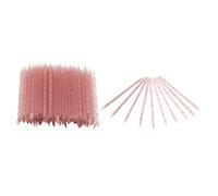 Taidda Bâton à Ongles Jetable à Double extrémité, quantité Adéquate, Outil Essentiel pour les Techniques des Ongles, 100 Pièces (rouge)