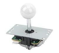 Taidda Bâton de de Joystick D' DIY avec Joystick 3D pour Jeu D', Sensation de Main Légère pour les Joueurs de Console, ABS, Matériau Métallique pour les Joueurs (WHITE)