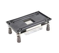 Taidda Bloc de Refroidissement à Eau à Micro-canaux pour Processeur AM4, Base en Cuivre chromé avec Couvercle Supérieur en Acrylique Transparent, Support à Boucle en Acier Inoxydable, Parfaitement